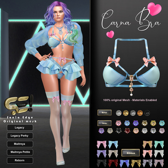 Second Life Marketplace - Son!a-Edge Carna Mesh bra-top Ice